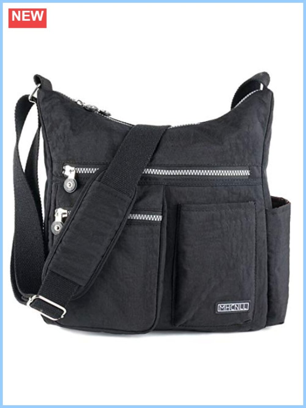 Nylon Crossbody Bag Lightweight RFID Anti-Theft Adjustable Strap Travel Purse